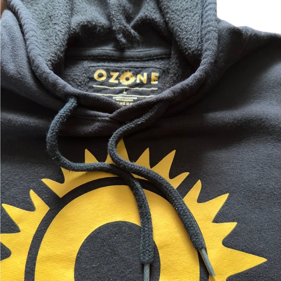 Ozone Black Hoodie Men’s Size Large - Picture 2 of 4